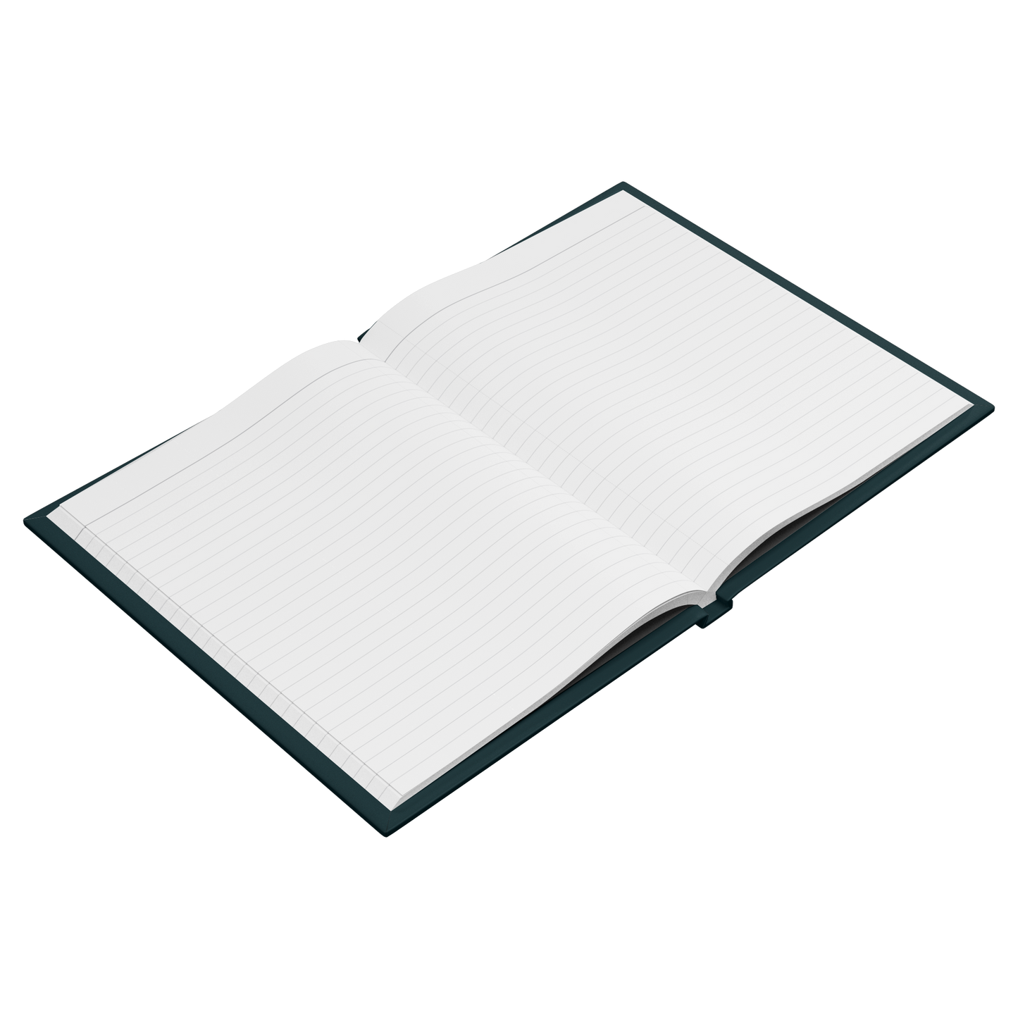Art Nouveau Serenity Prayer journal lined pages angled view