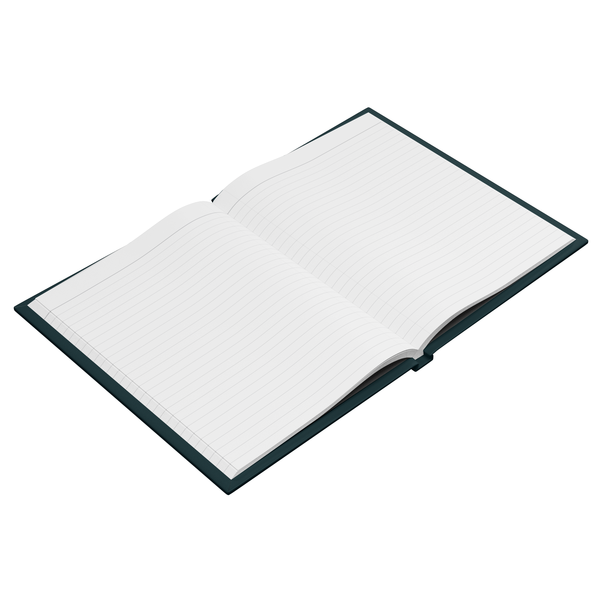 Art Nouveau Serenity Prayer journal lined pages angled view