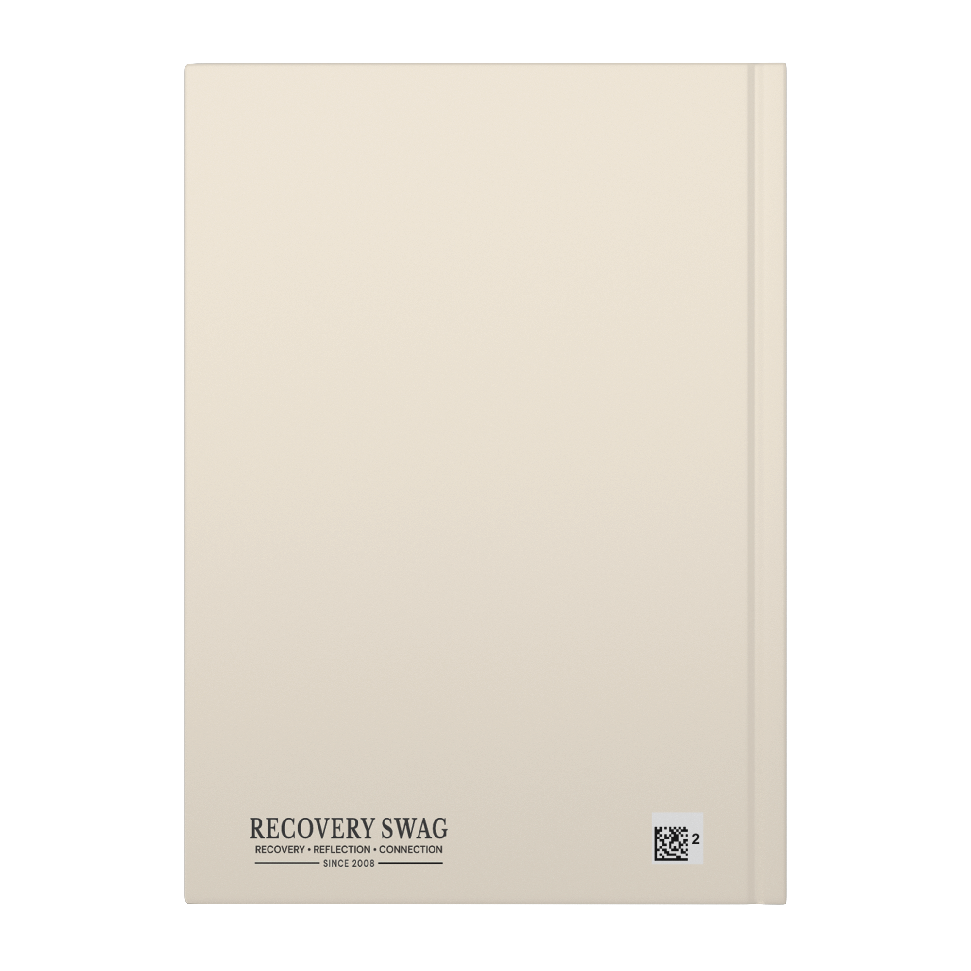 On Awakening lined hardcover journal back cover mockup