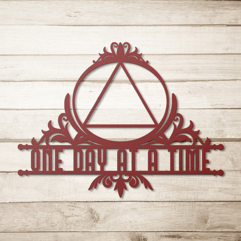 One Day at a Time - Metal Wall Hanging