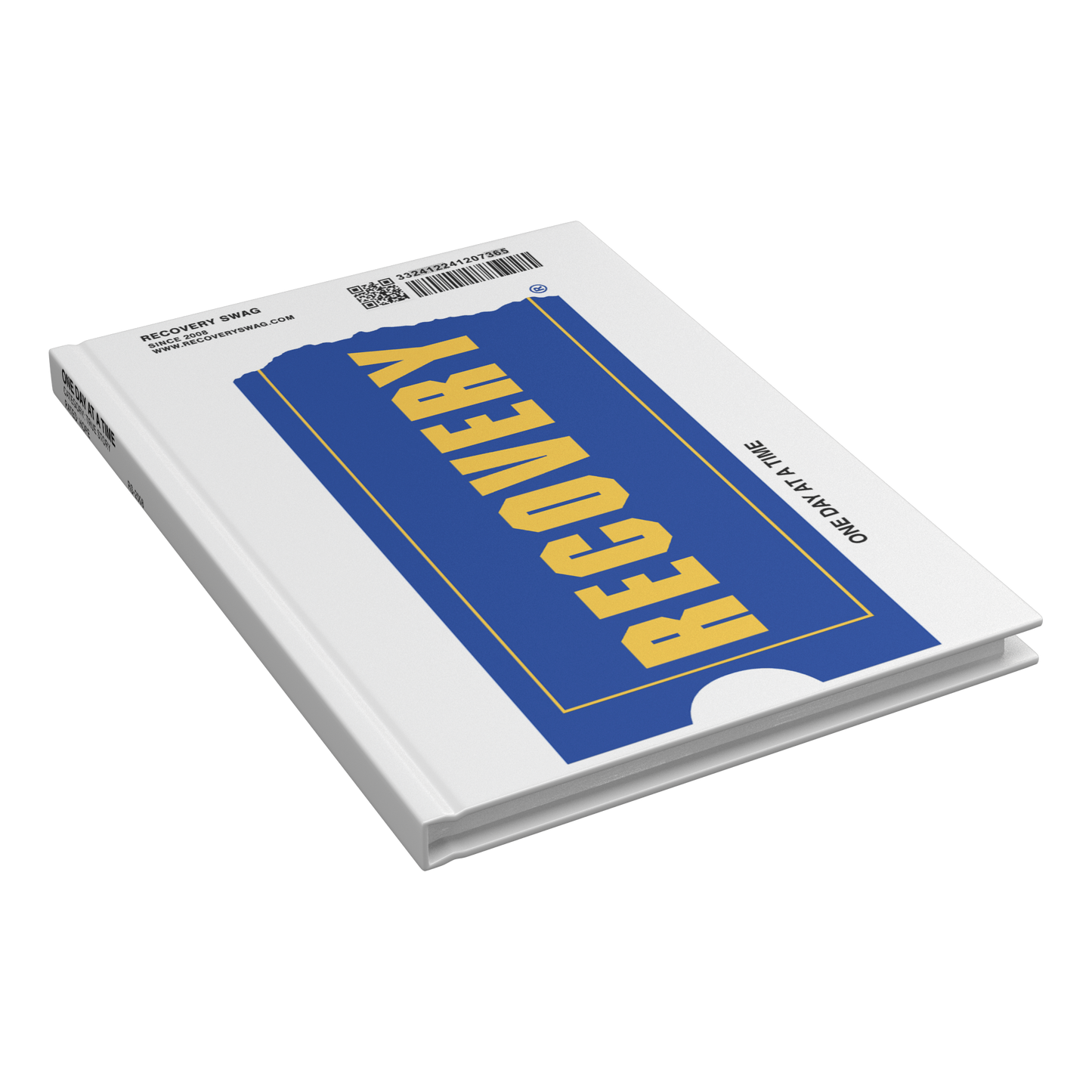 One Day at a Time VHS recovery journal closed at an angle
