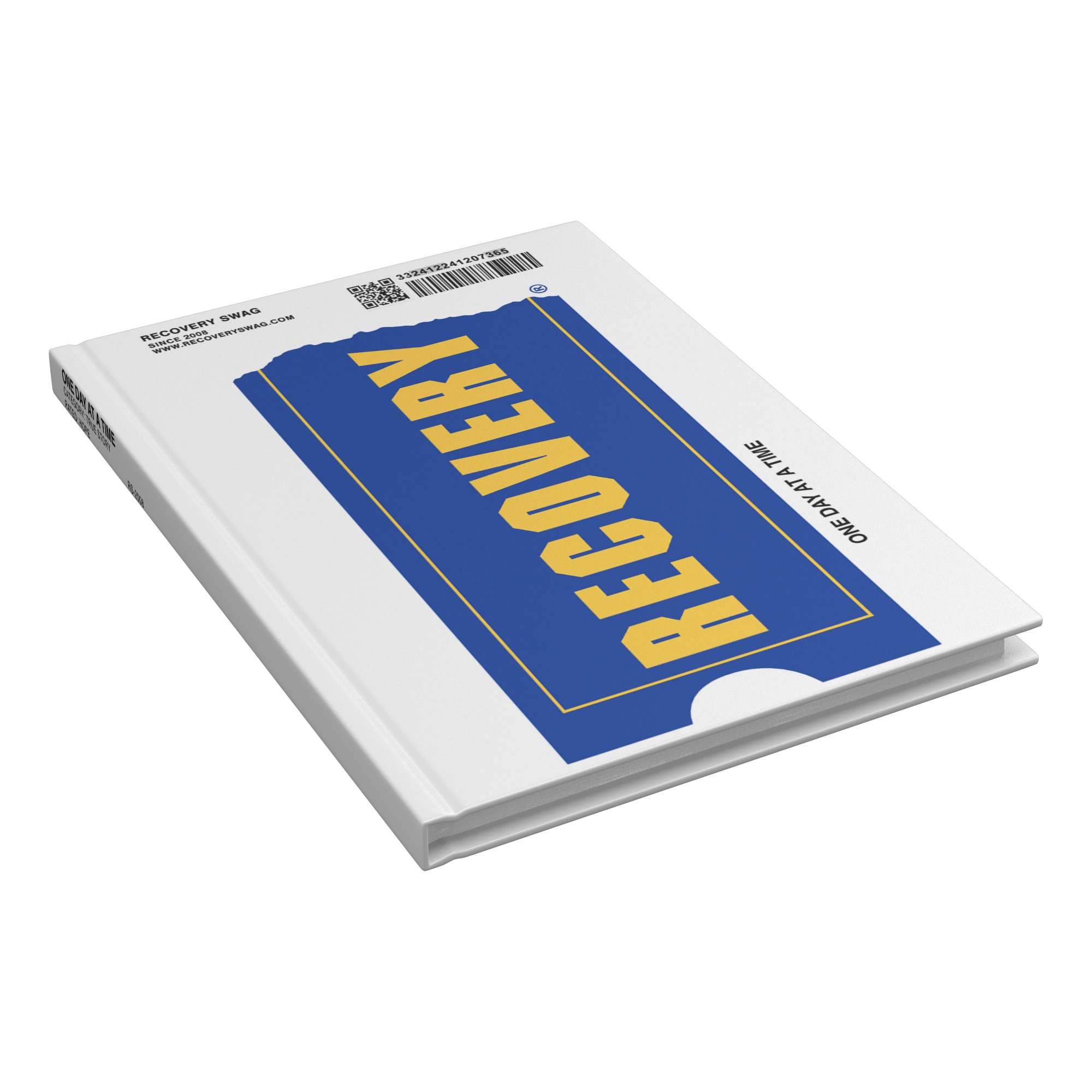 One Day at a Time VHS recovery journal closed at an angle
