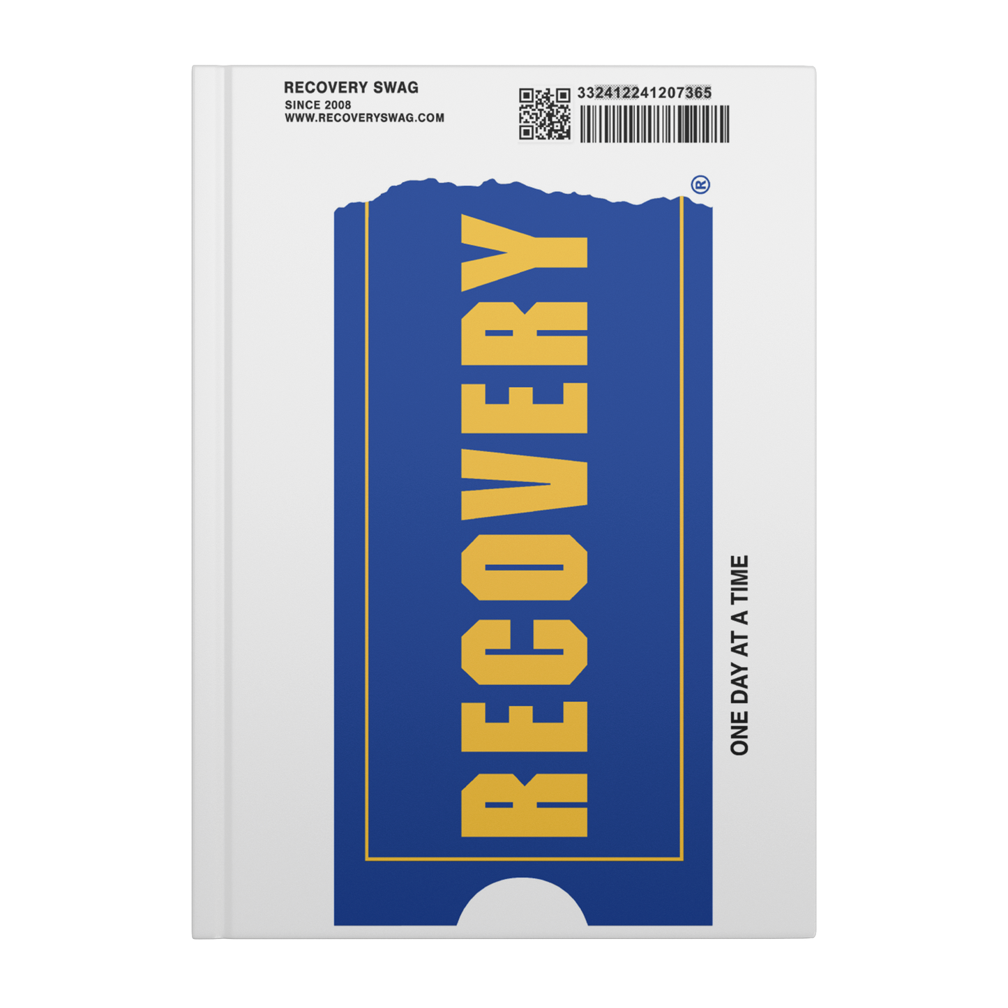 One Day at a Time VHS recovery journal front cover mockup