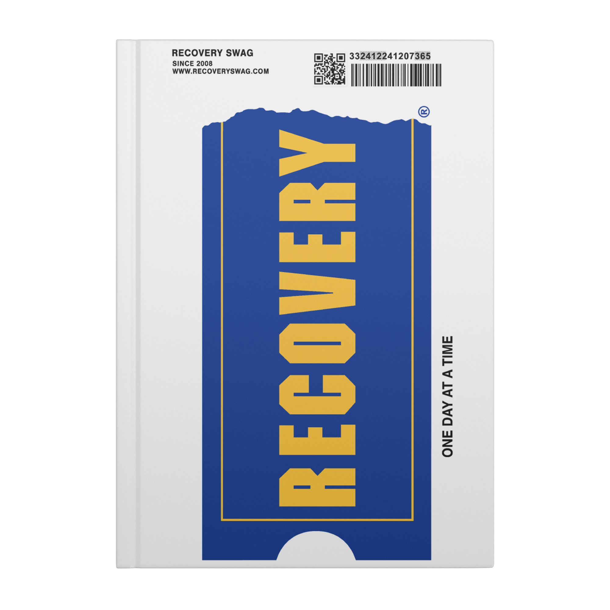 One Day at a Time VHS recovery journal front cover mockup