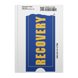 One Day at a Time VHS lined recovery journal front cover mockup