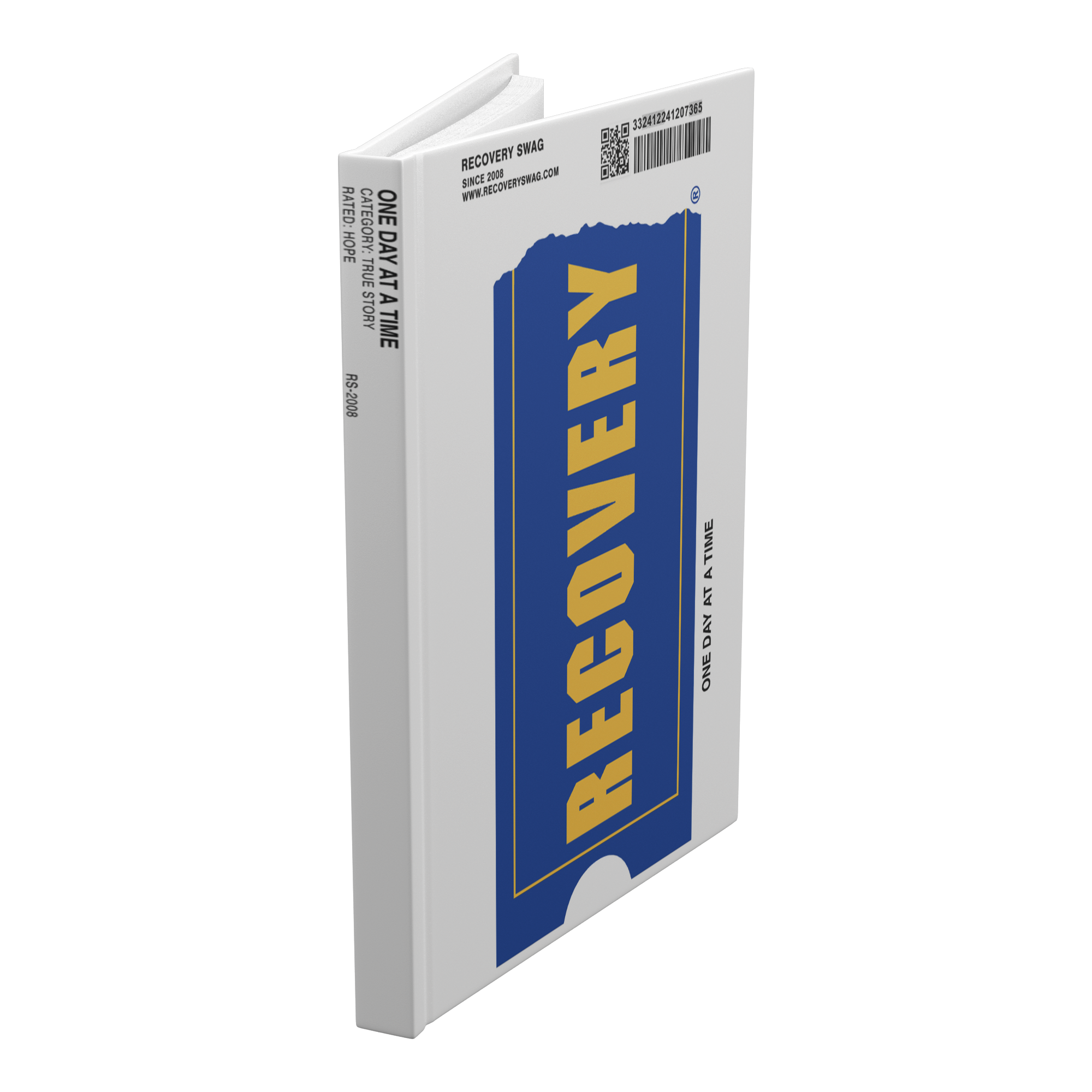 One Day at a Time VHS recovery journal standing angled view