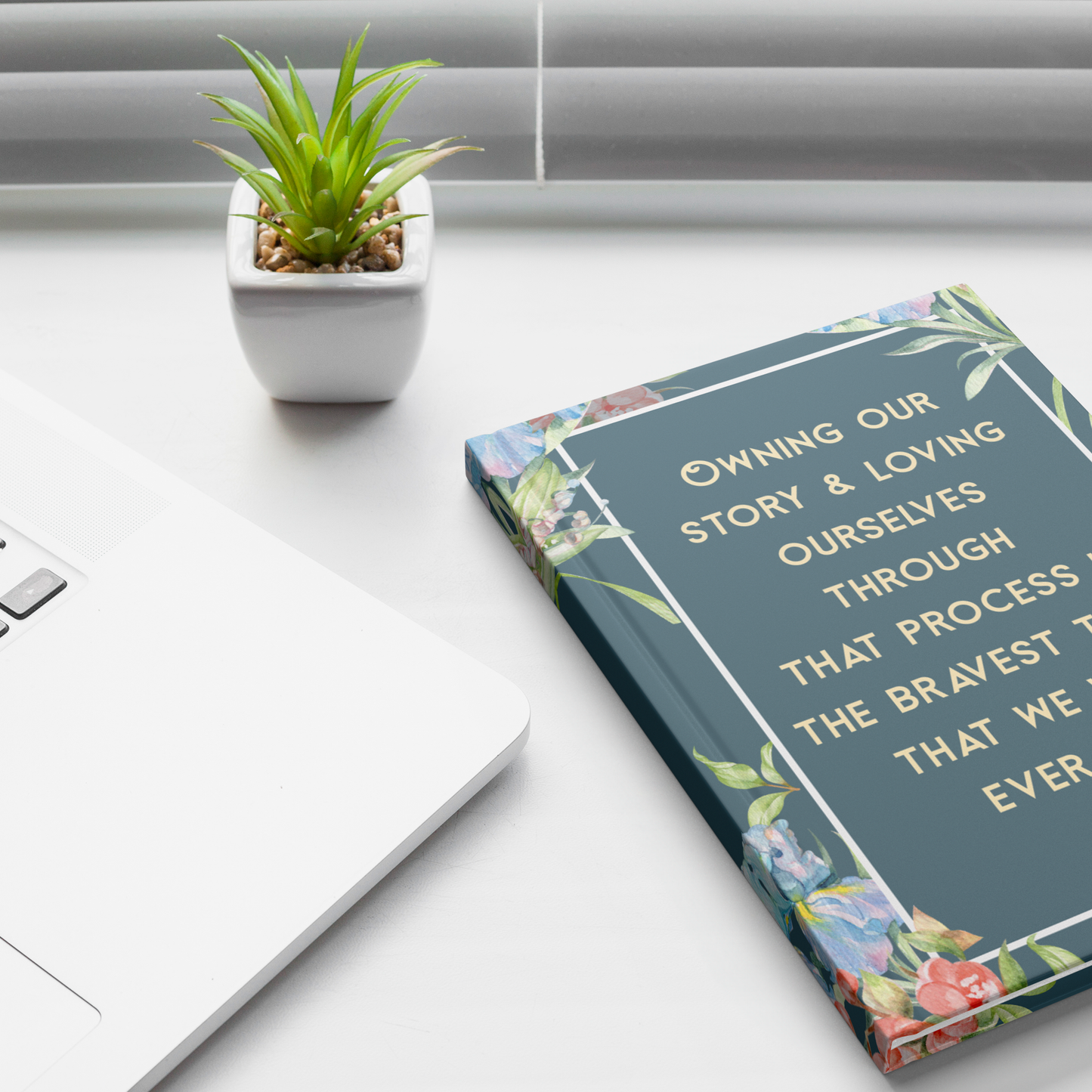 Owning Our Story recovery journal lifestyle mockup