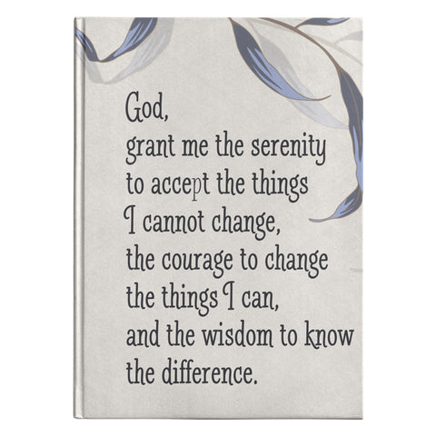 Serenity Prayer Hardcover Journal