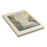 Impressionist Serenity Prayer lined journal closed angle view