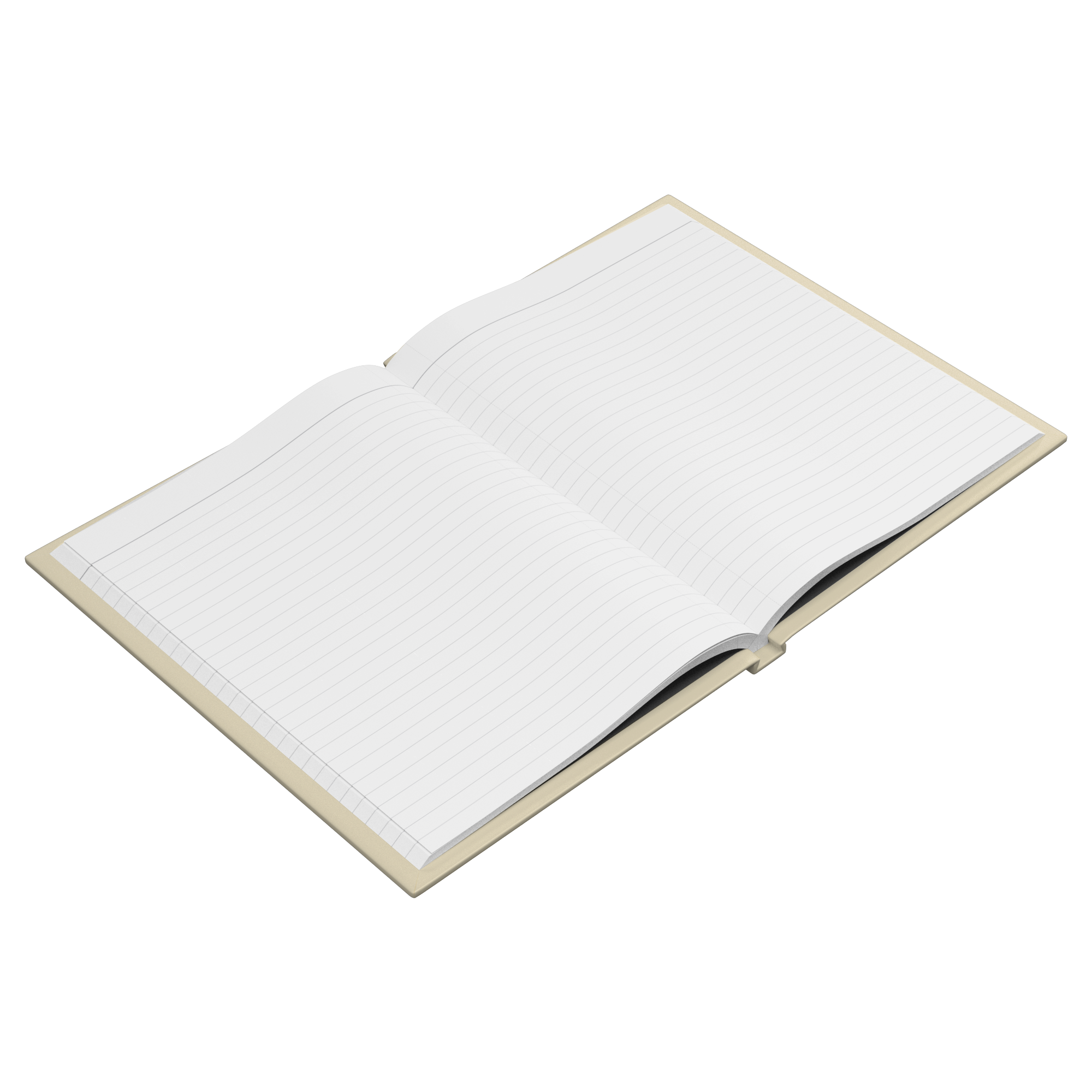 Impressionist Serenity Prayer journal lined pages angled view