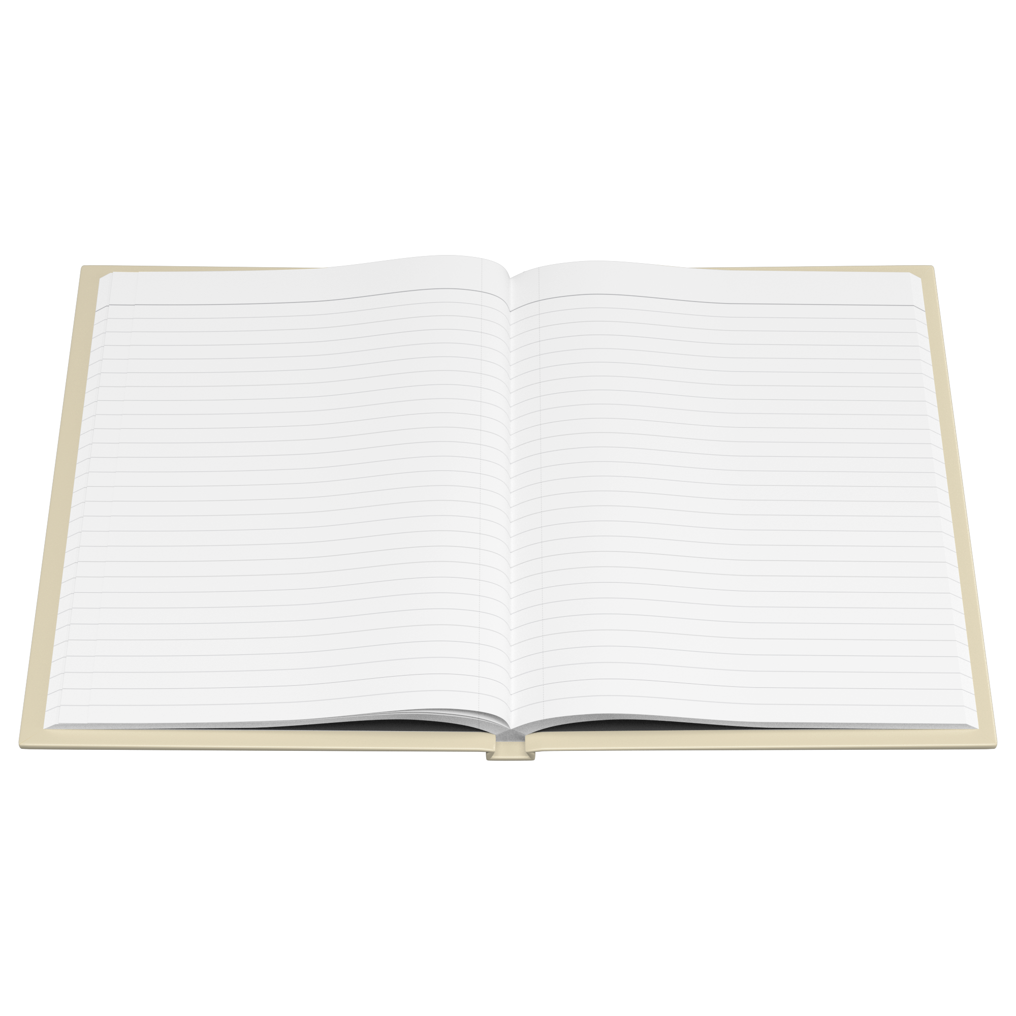 Impressionist Serenity Prayer journal lined pages flat view
