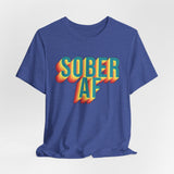 Sober AF Retro Recovery Tee Shirt Gift