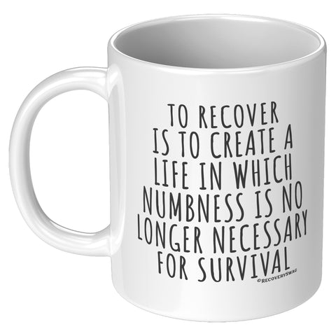 To Recovery is to Create a Life Recovery Mug
