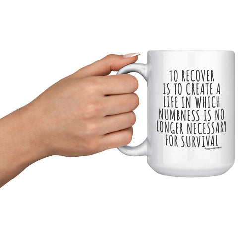 To Recovery is to Create a Life Recovery Mug