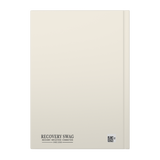 We Do Recover hardcover journal back cover mockup
