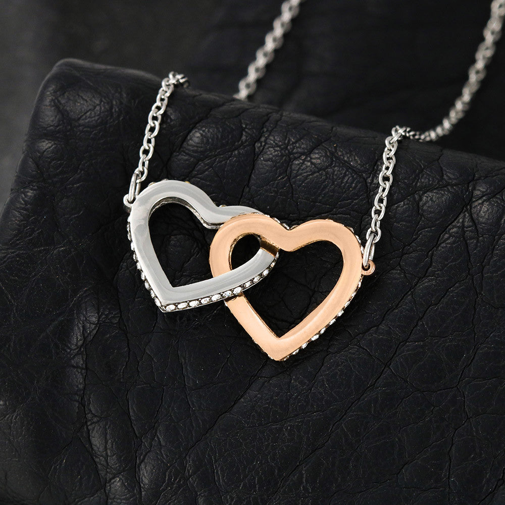 Thank You for Being the Best Sponsor Interlocking Hearts Necklace