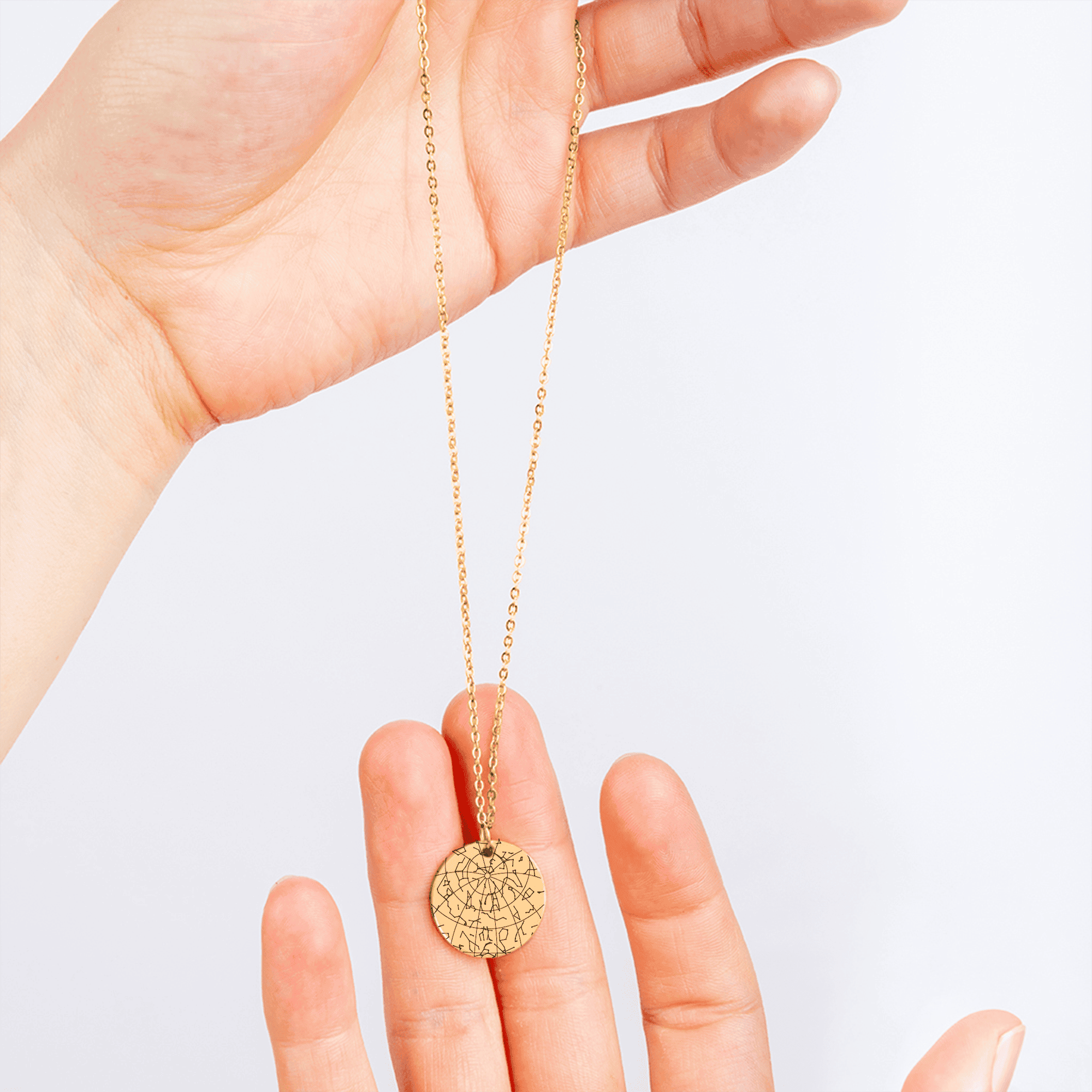 Custom Star Map Recovery Necklace — The Day You Chose Sobriety