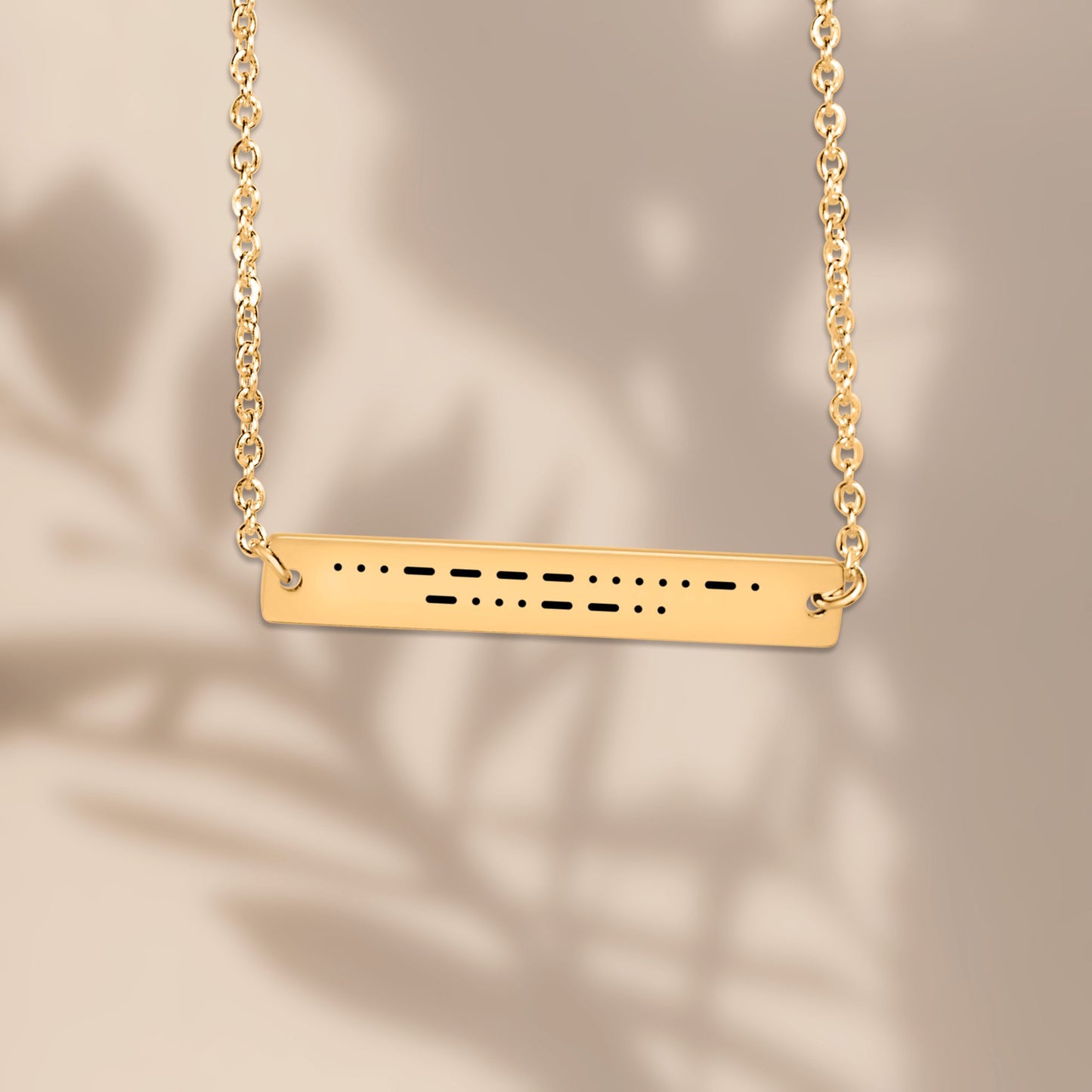 Sober Dad Morse Code Bar Necklace – Personalized