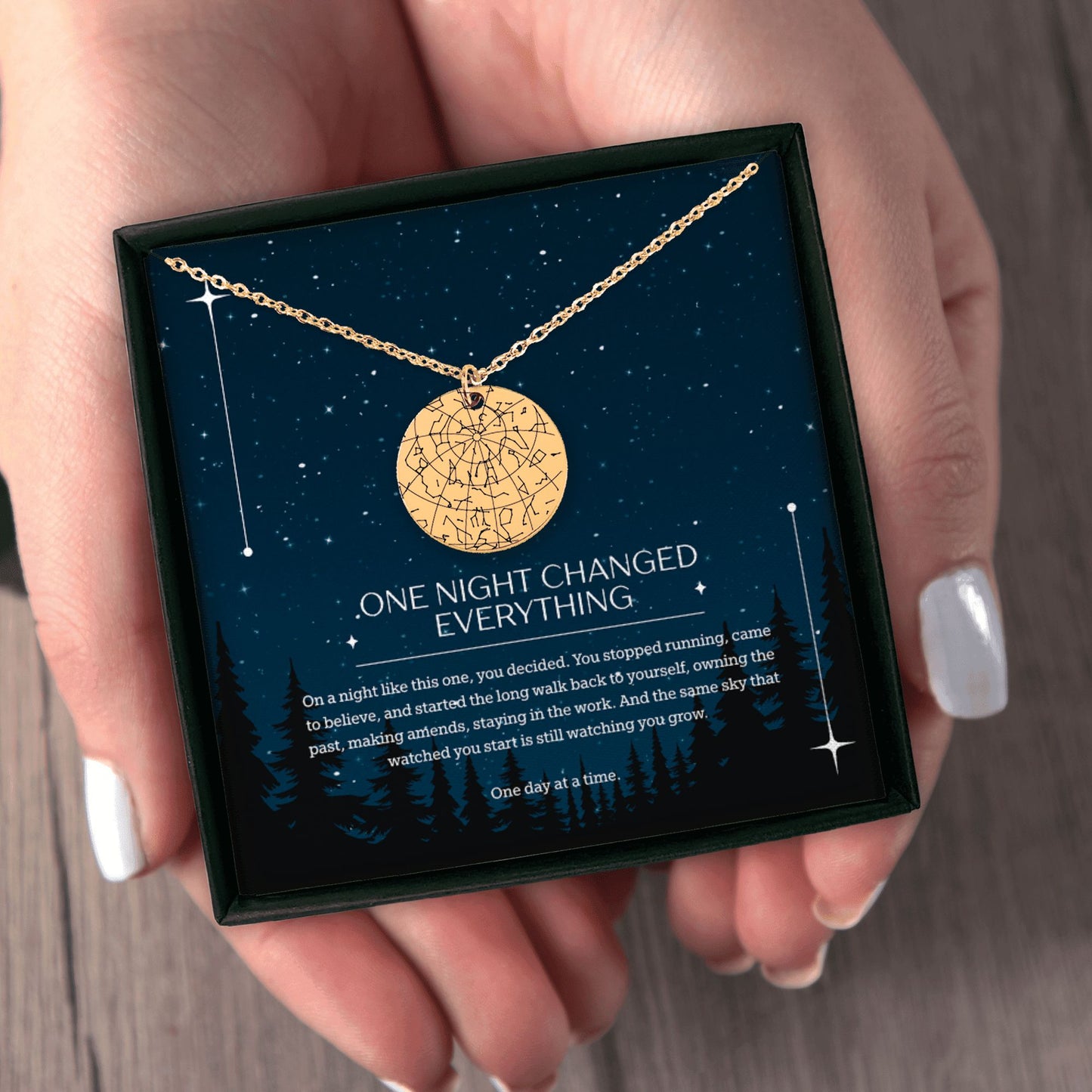 Star Map Recovery Necklace — One Night Changed Everything