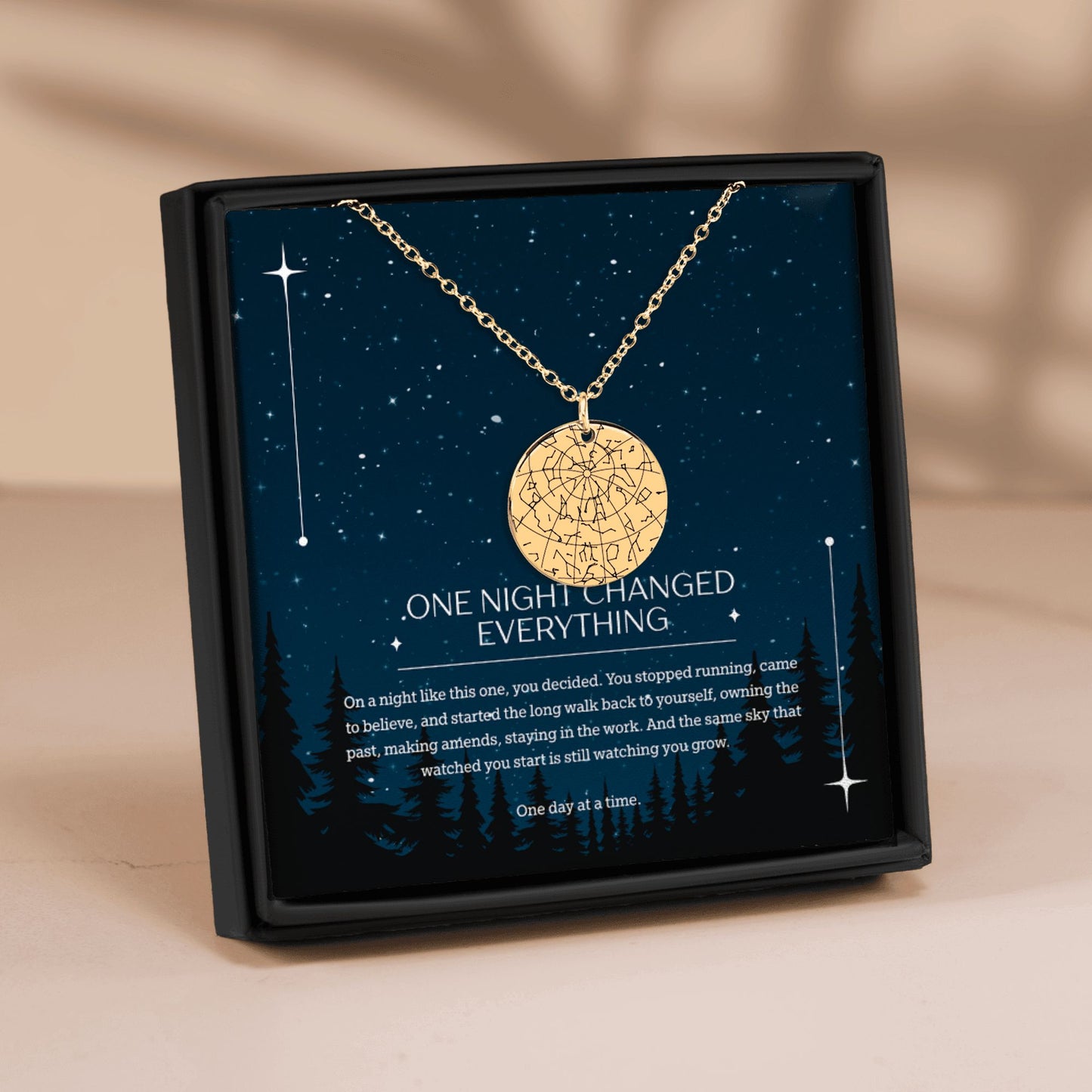 Star Map Recovery Necklace — One Night Changed Everything