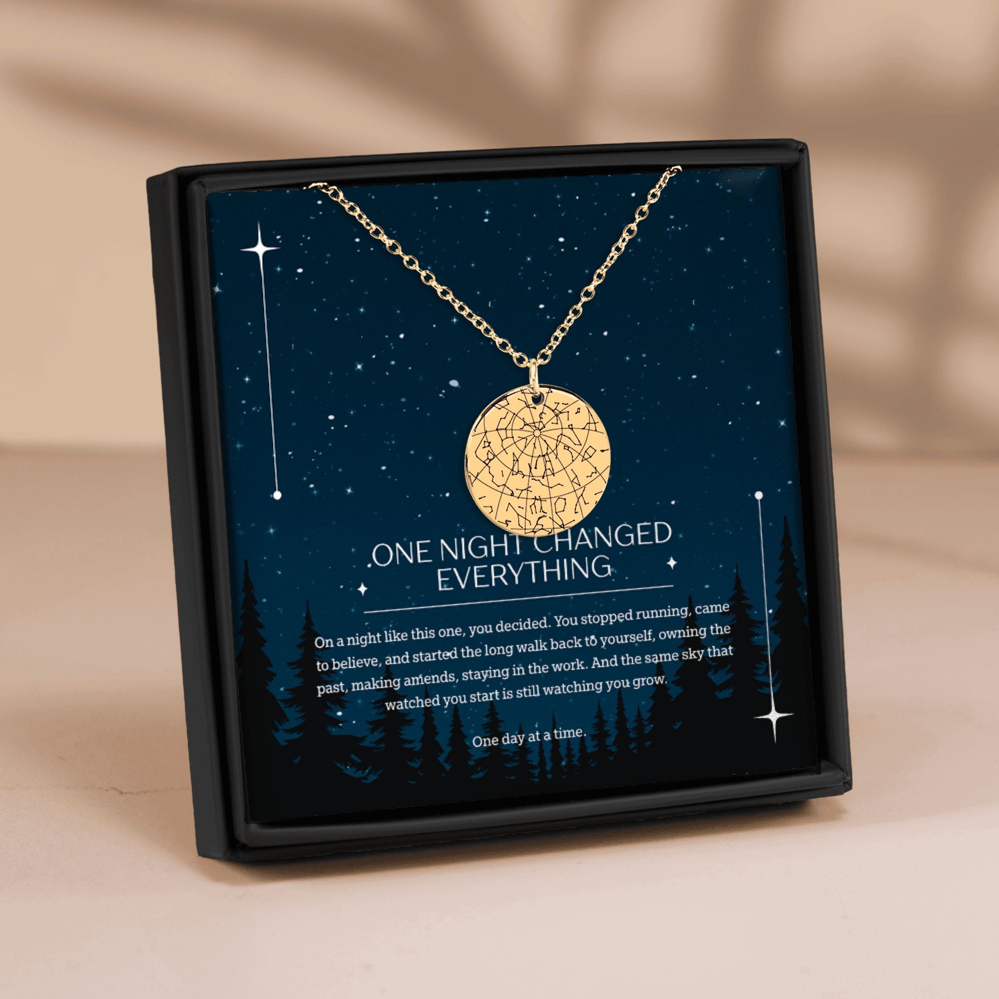 Star Map Recovery Necklace — One Night Changed Everything