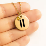 Pause Pray Proceed AA Coin Necklace — Milestone Month™