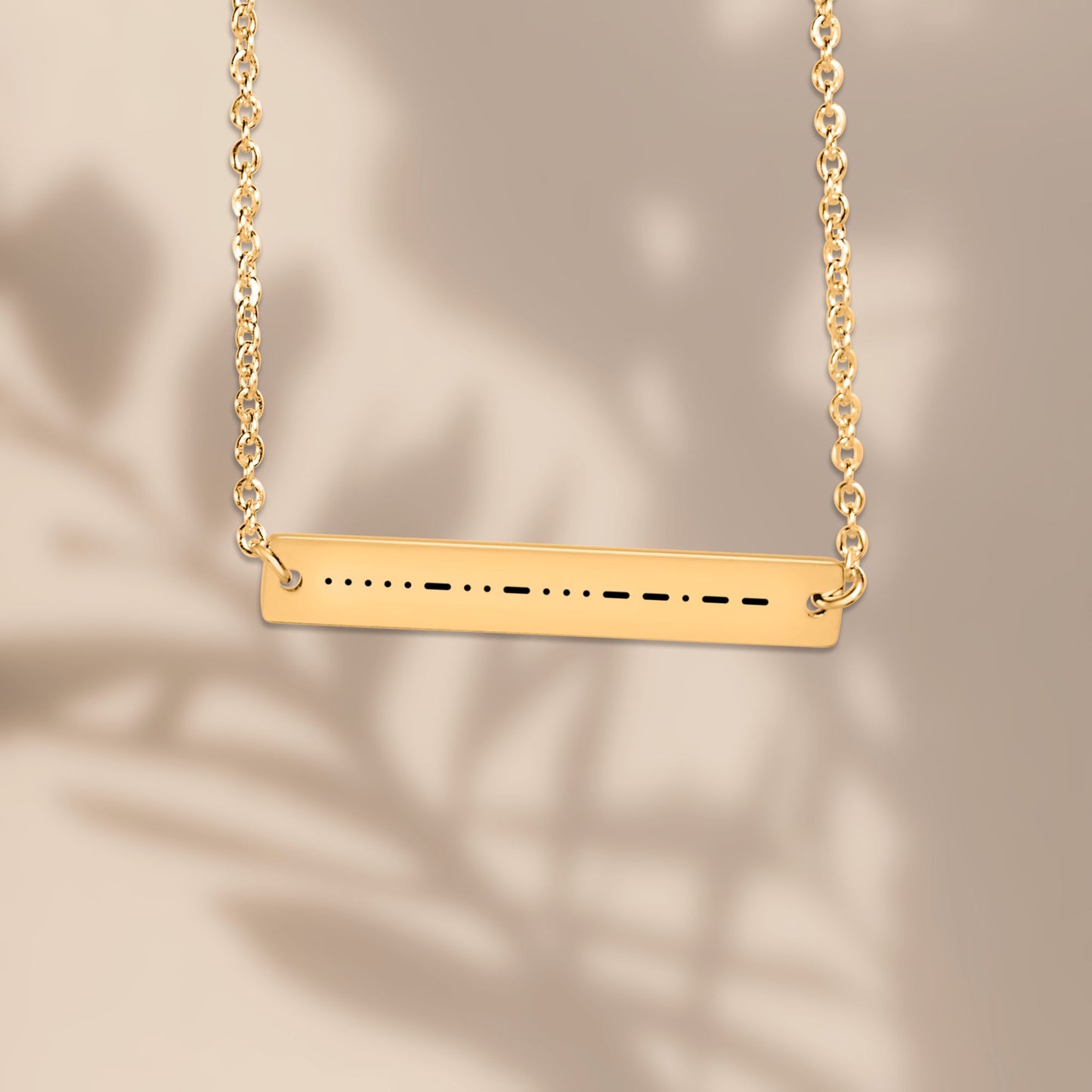 Serenity Morse Code Bar Necklace – Personalized