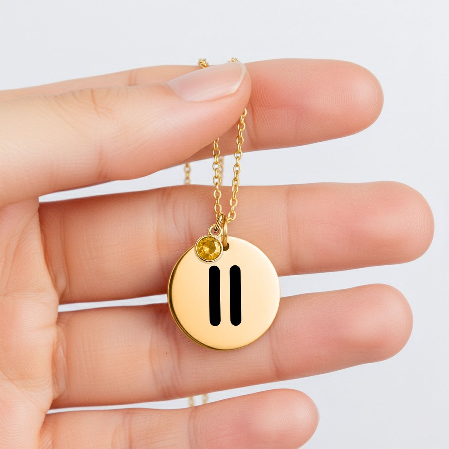 Pause Pray Proceed AA Coin Necklace — Milestone Month™