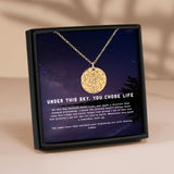 Star Map Sobriety Necklace — Under This Sky You Chose Life