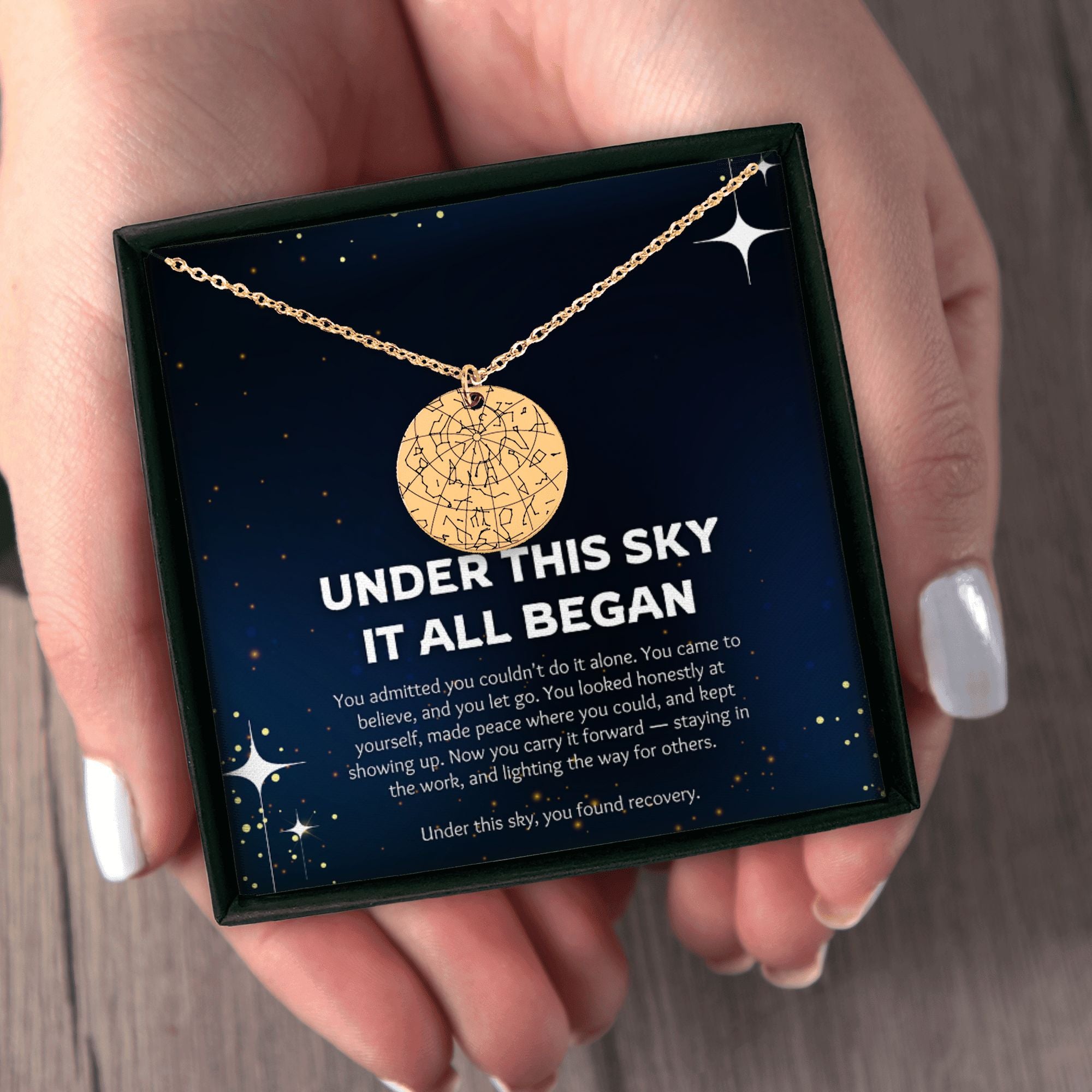 Star Map Recovery Necklace — Under This Sky It All Began
