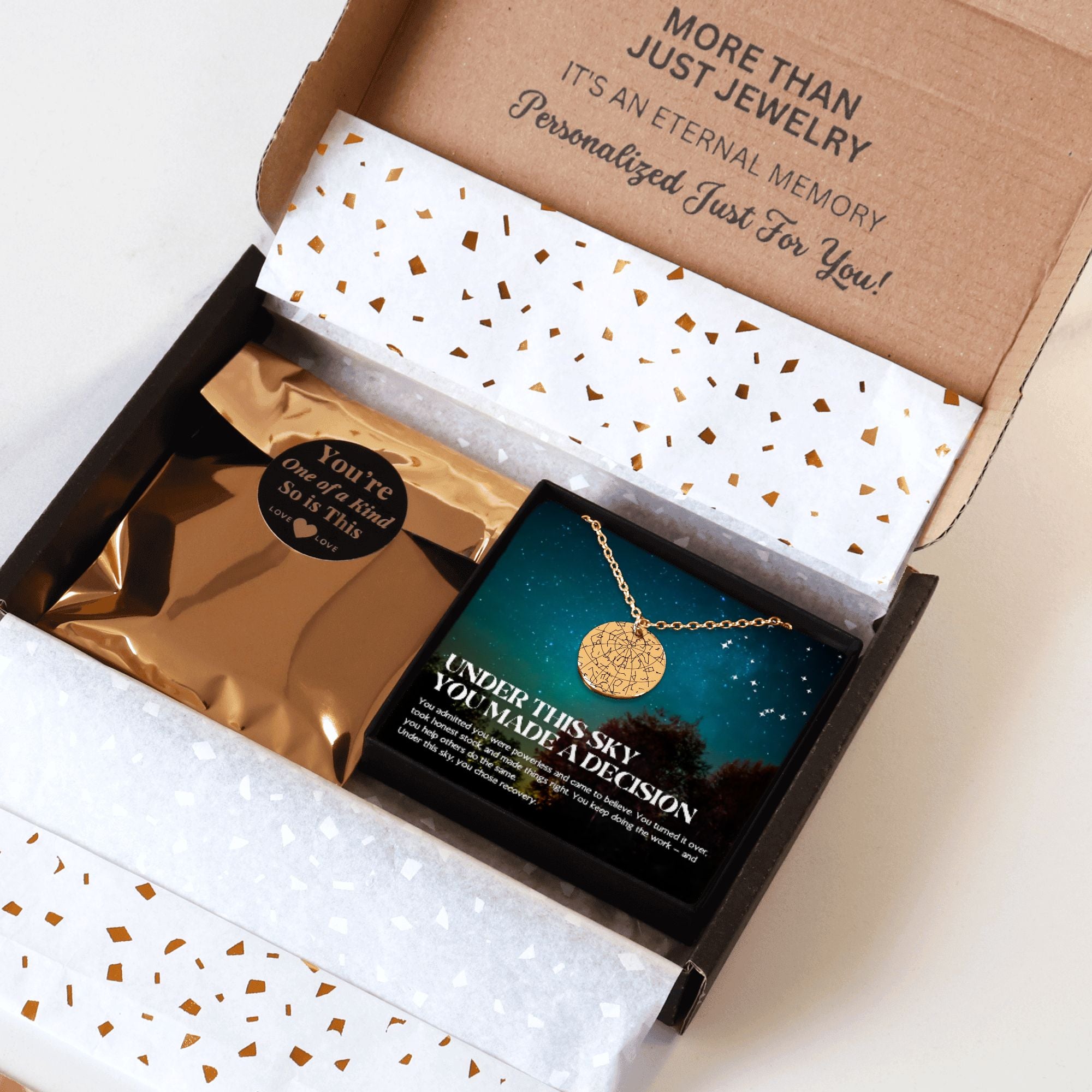 Recovery Star Map Necklace — Under This Sky, A Decision