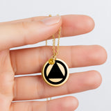 AA Sobriety Coin Necklace — Milestone Month Collection™