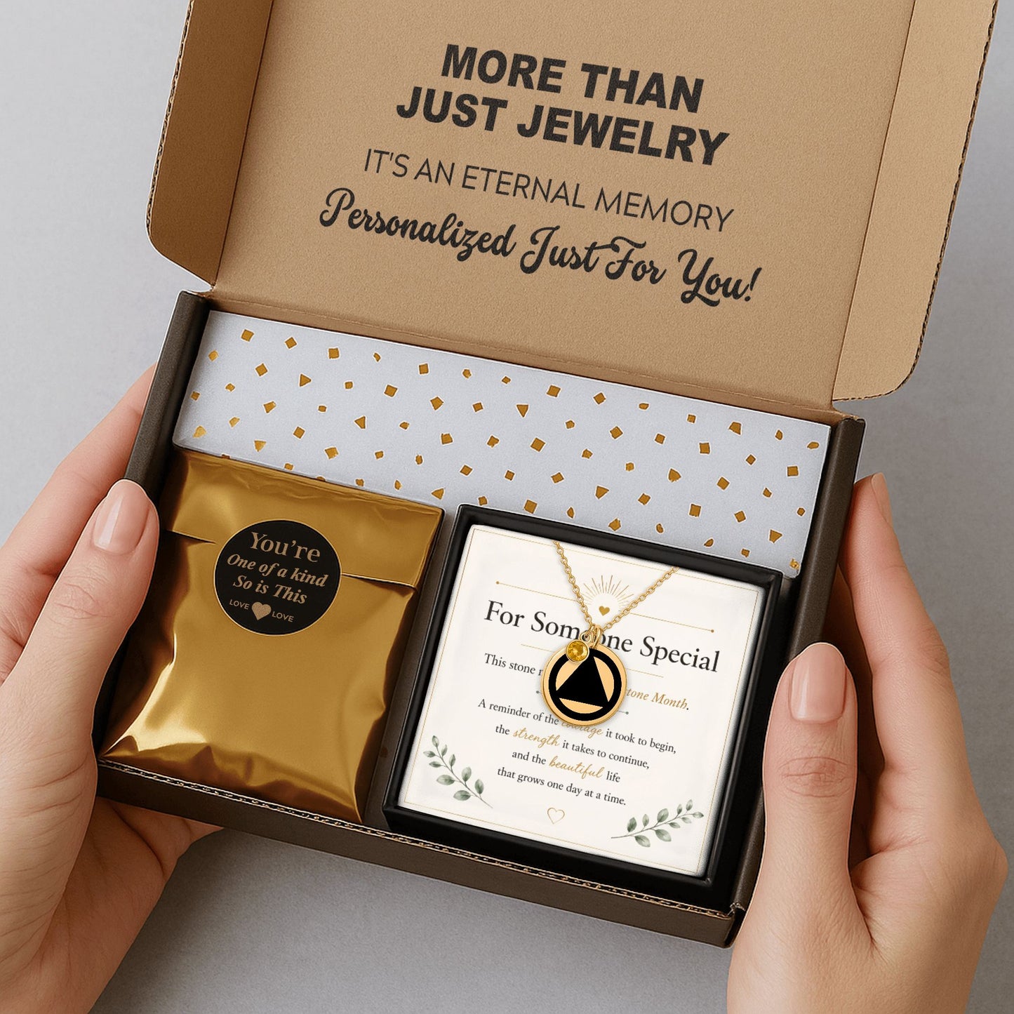 AA Sobriety Coin Necklace — Milestone Month Collection™