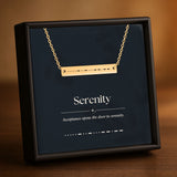 Serenity Morse Code Bar Necklace – Personalized