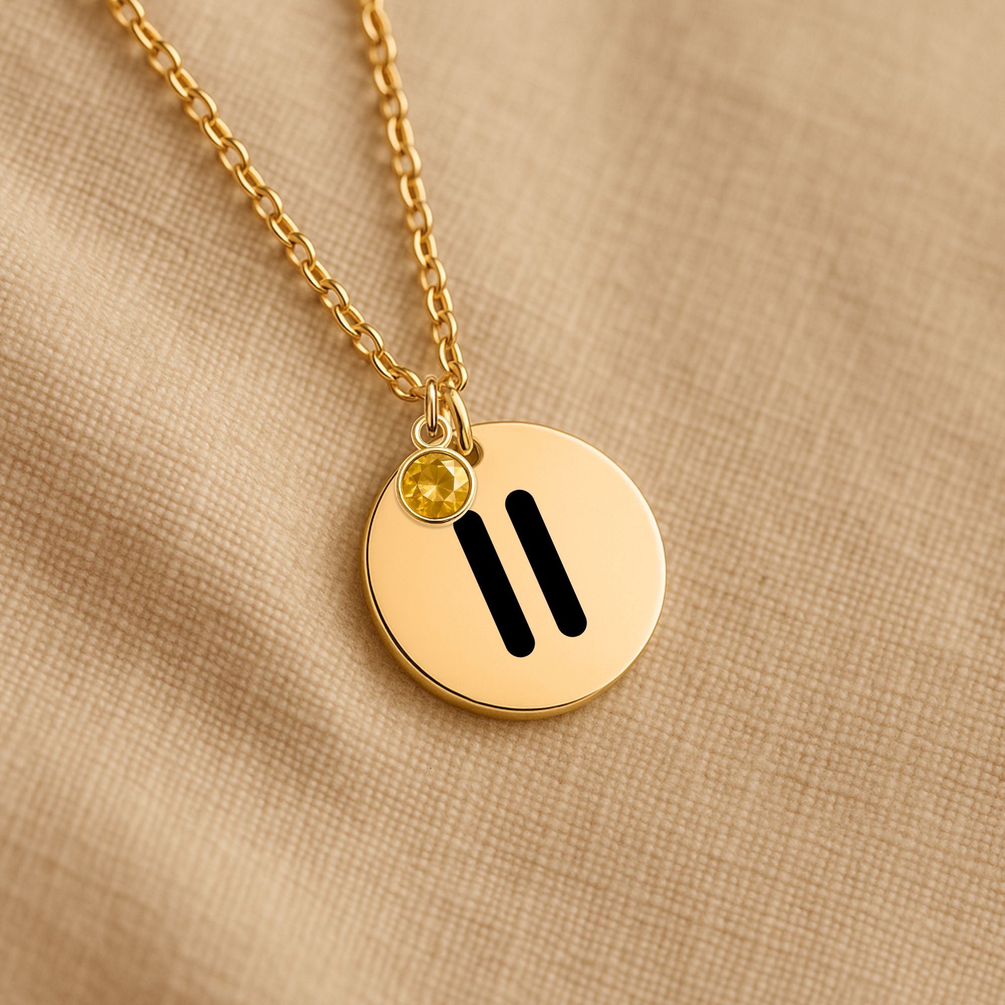 Pause Pray Proceed AA Coin Necklace — Milestone Month™