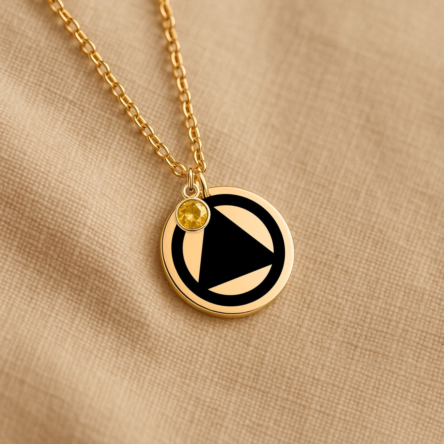 AA Sobriety Coin Necklace — Milestone Month Collection™