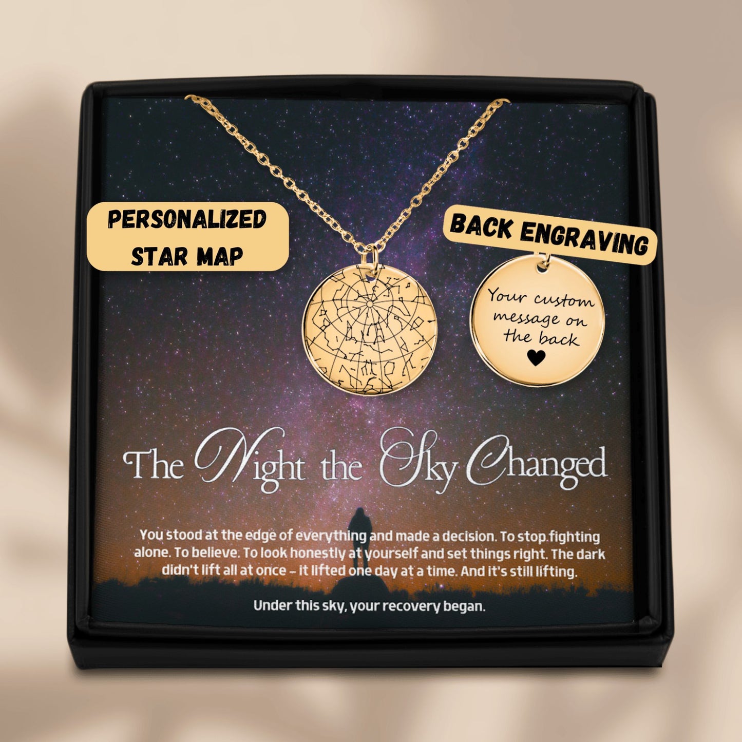 Star Map Recovery Necklace — The Night the Sky Changed