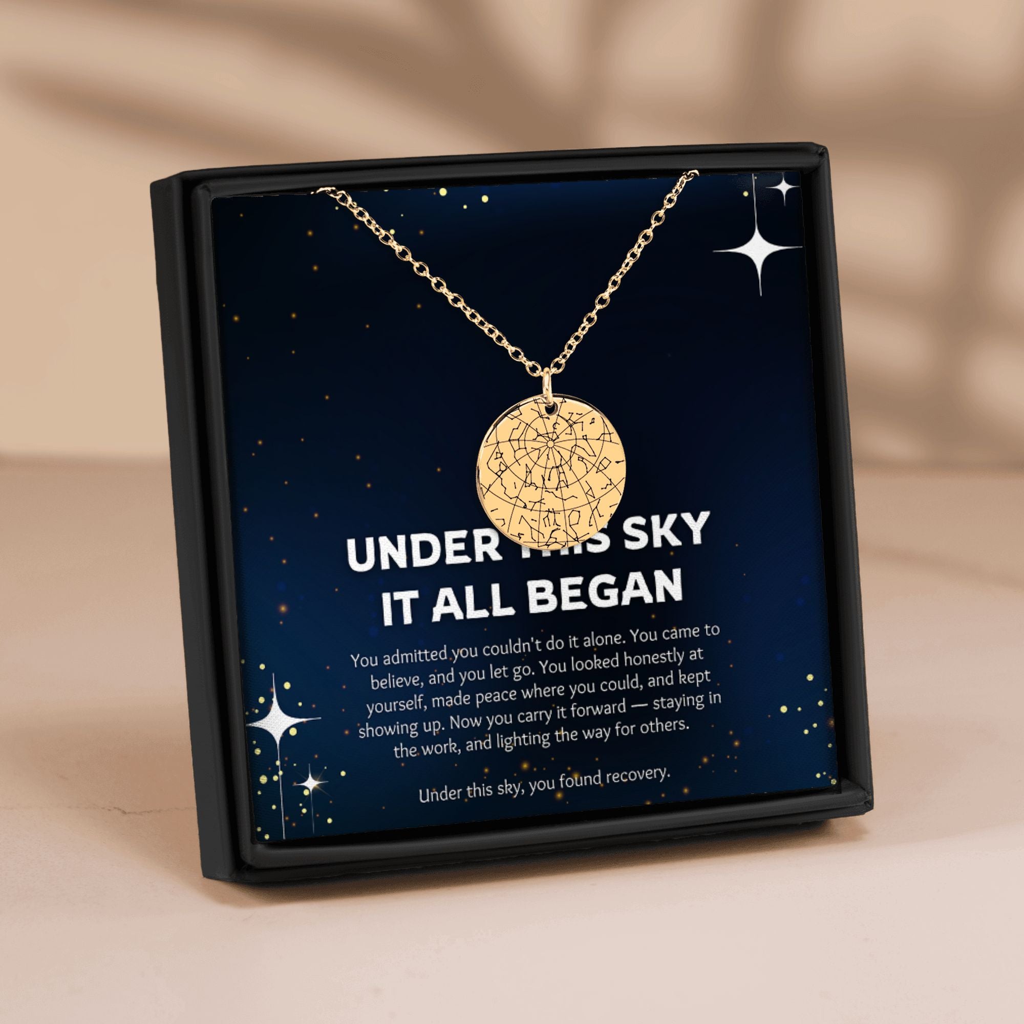 Star Map Recovery Necklace — Under This Sky It All Began