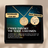 Recovery Star Map Necklace — Under This Sky, A Decision
