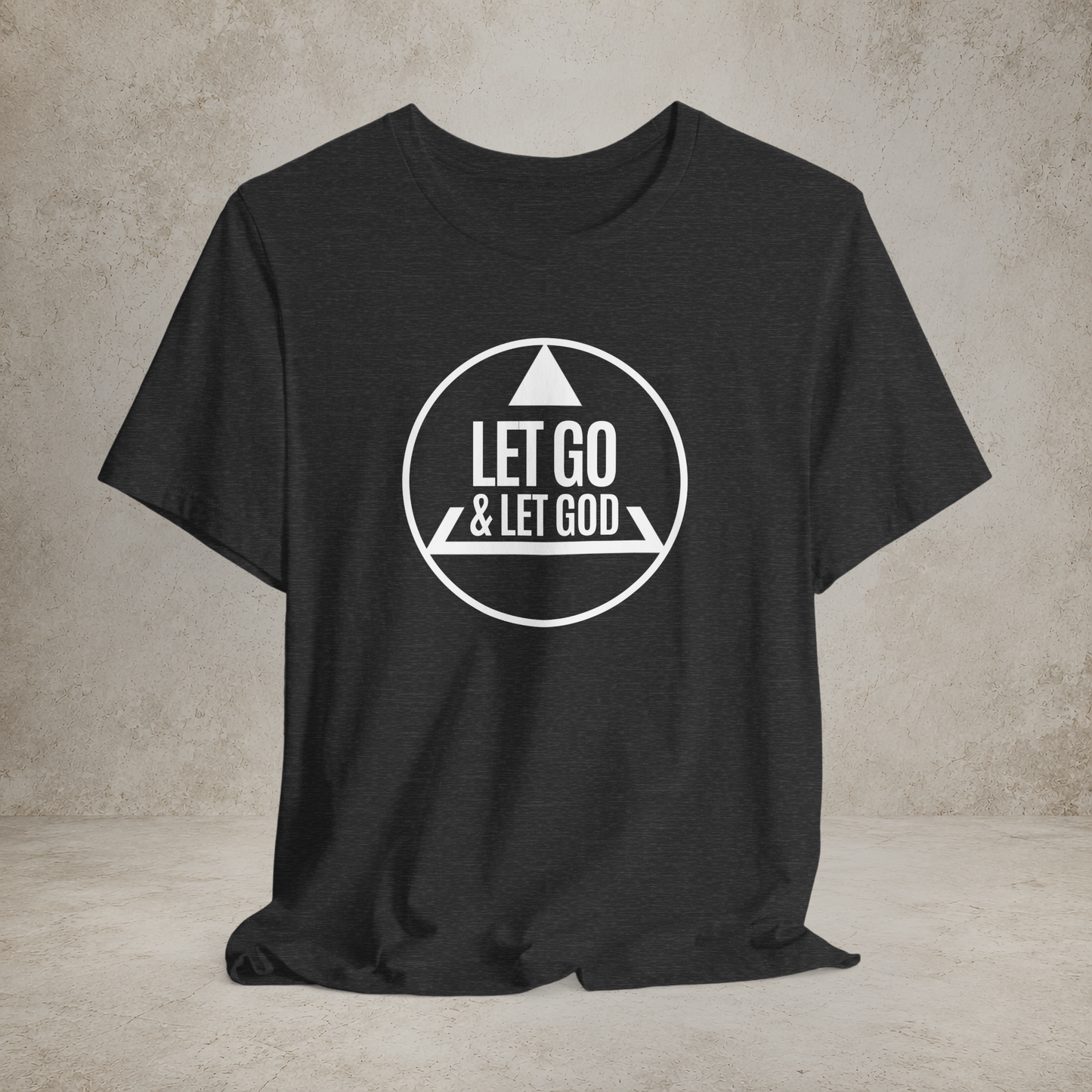 Let Go Let God 12 Step recovery T-shirt featured design