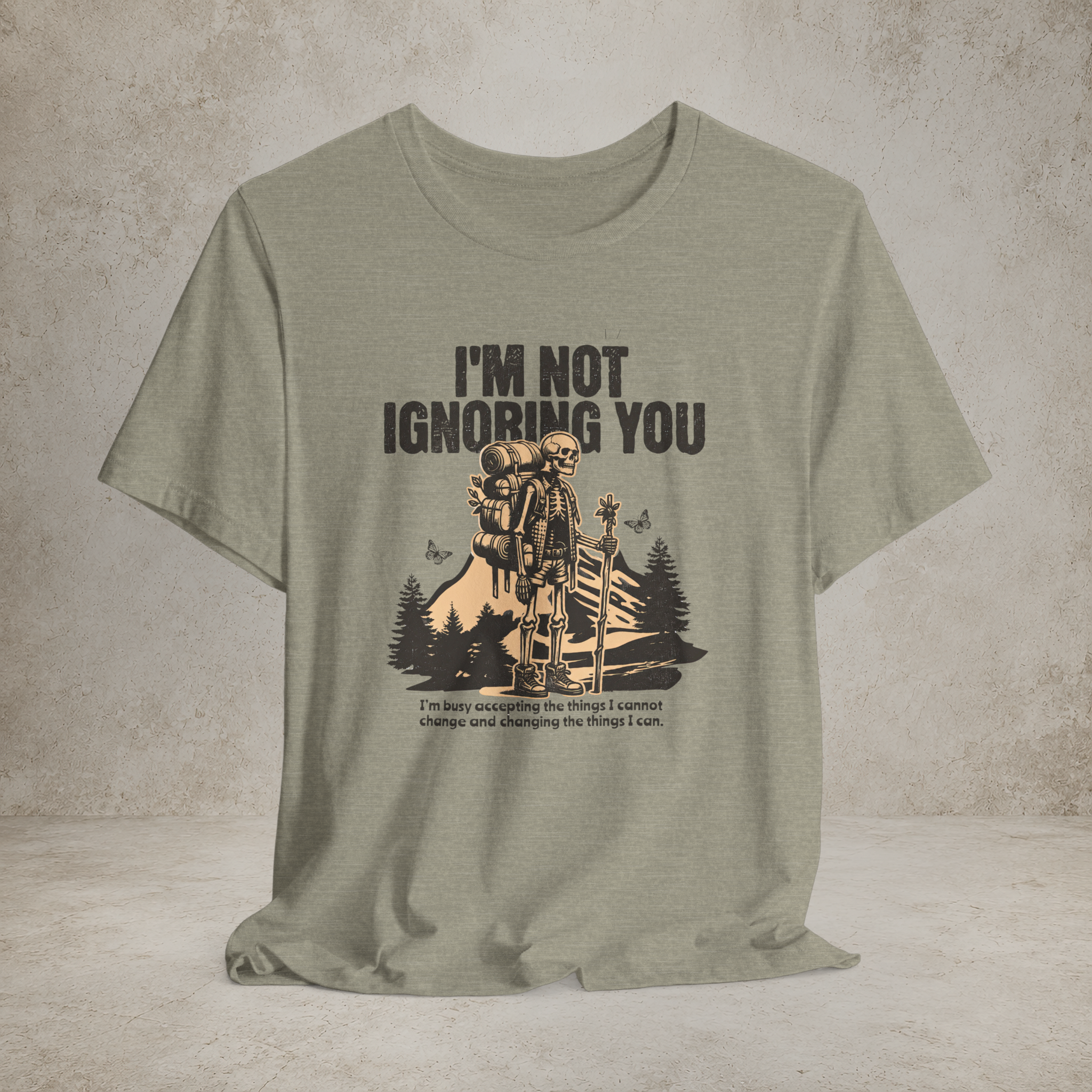 I'm Not Ignoring You recovery T-shirt featured design