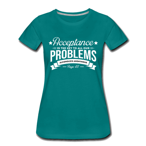 Acceptance is the Key - Premium T-Shirt - teal
