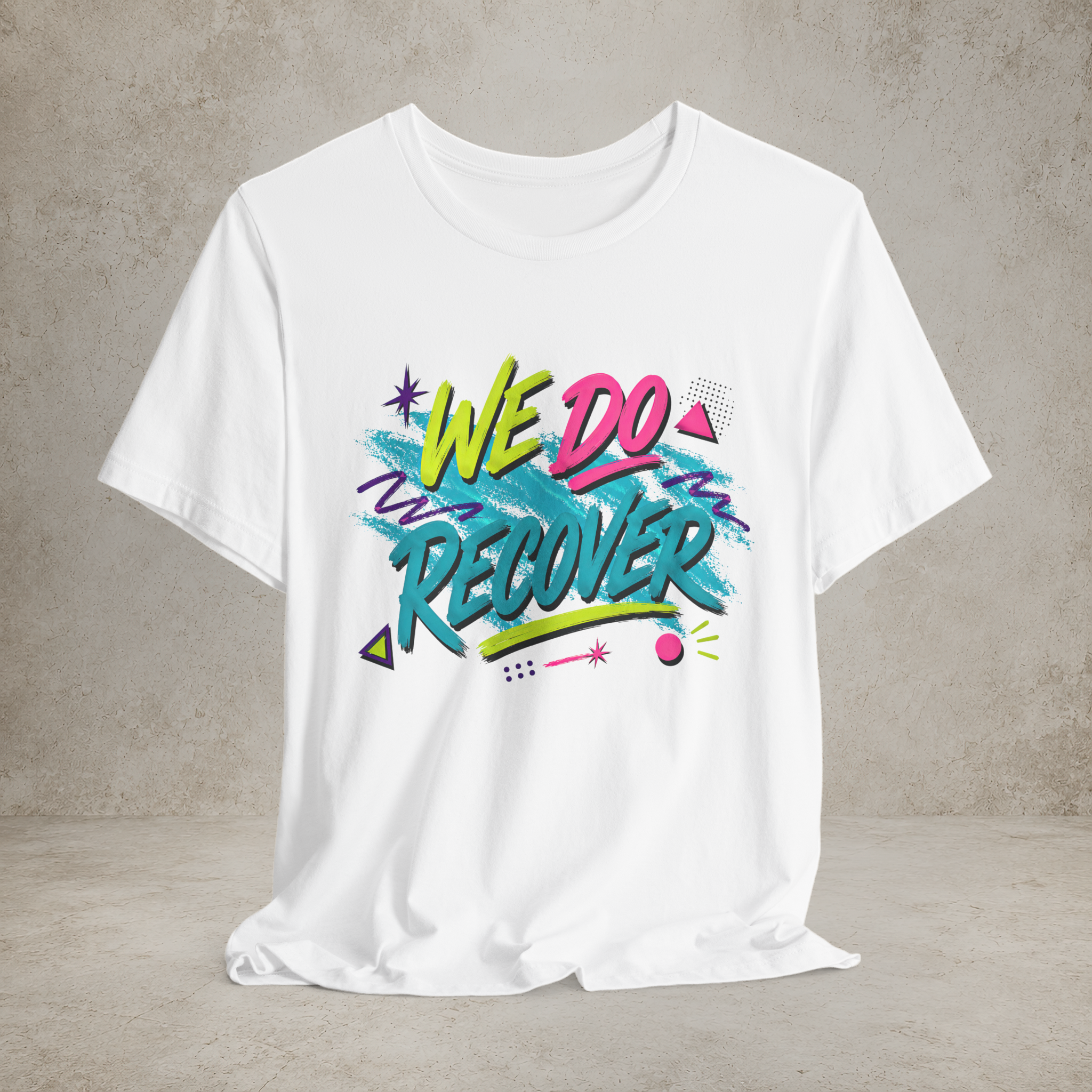 90s We Do Recover recovery T-shirt featured design