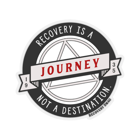 Recovery Is A Journey Sticker