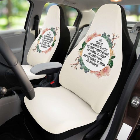 Serenity Prayer Car Seat Covers (Set of 2)