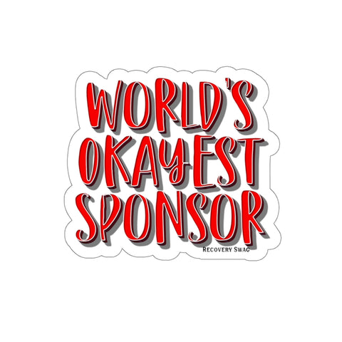 World's Okayest Sponsor Sticker