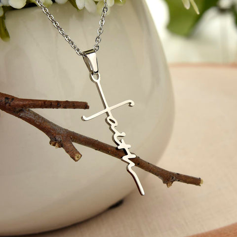 Faith Without Works is Dead - Faith Cross Necklace