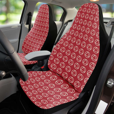 AA Logo Print Car Seat Covers (Set of 2)