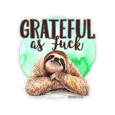 Grateful as Fuck Sloth Sticker