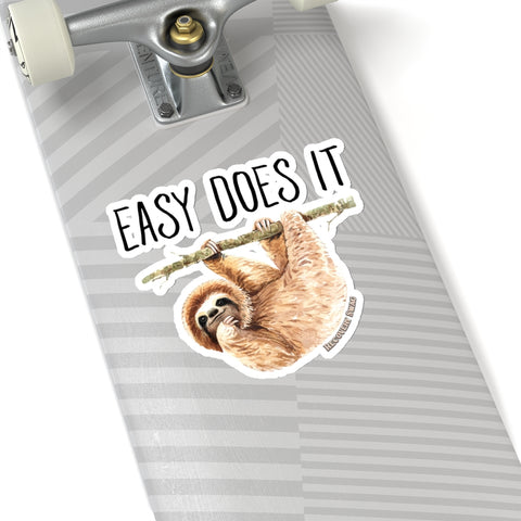 Easy Does It Sloth Sticker